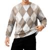 Men's Round Neck Fleece-Lined Thick Warm Sweatshirt