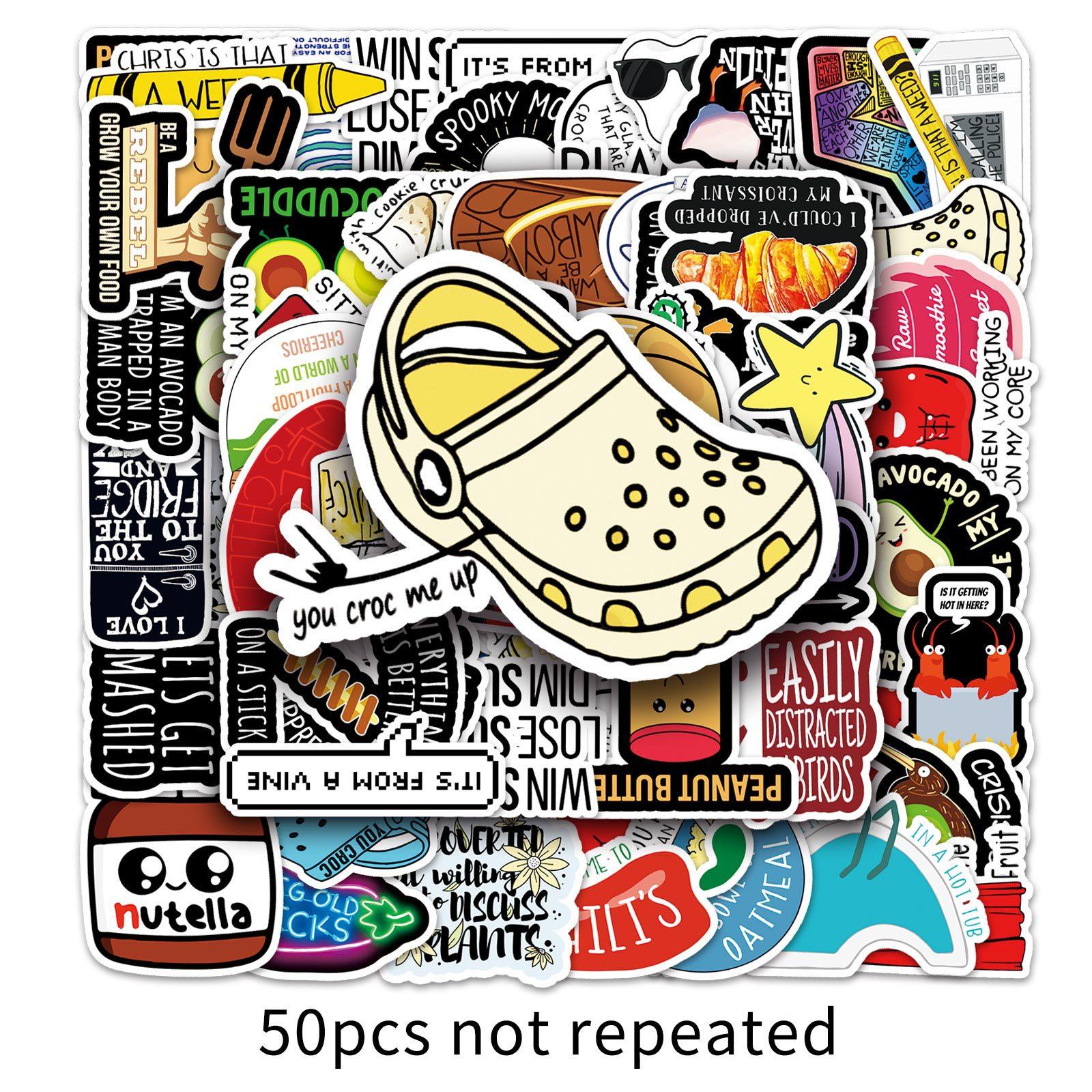 

50 Vine-tied Stylish and Personalized Notebook Hand Account Suitcase Car Refrigerator Scooter Decorative Stickers