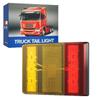 2Pcs 12/24V Rear Tail Lights Lamps 10 LED Turn Signal Indicator Stop Indicator Lamp  Motorhome