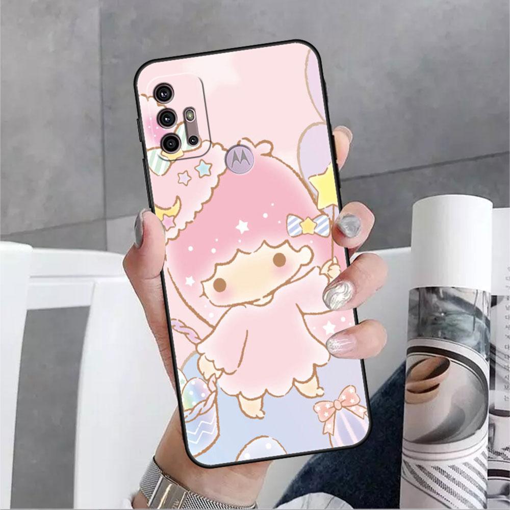 

Чехол LittleTwinStars для Motorola G30 G60 Edge 20 G9 G22 G8 Power G31 G500 G50 30 Pro, черные мягкие чехлы для телефона Moto G51 5G