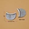 Thai Handmade Silver Fan-Shaped Spacer Beads - Pure Silver DIY Bracelet & Necklace Retro Ornaments
