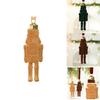 Christmas Tree Nutcracker Hanging Decor With Plush Fabric For Festive Celebration