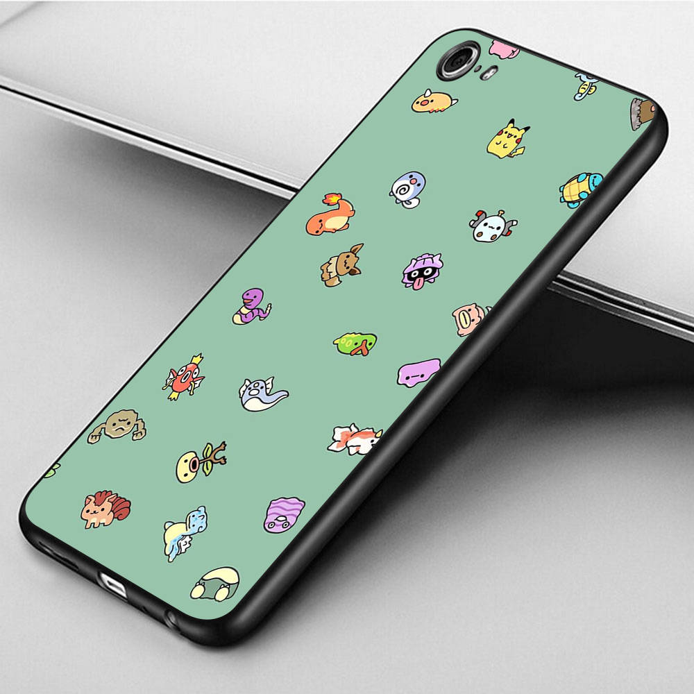 CT57 Pokemon Case for iPhone 16 15 Plus 14 13 12 11 Pro 8 7 6S 6 SE 5S X XR XS Max Realme C30 C33 C31 9I Huawei P30 Black Sofe Cover