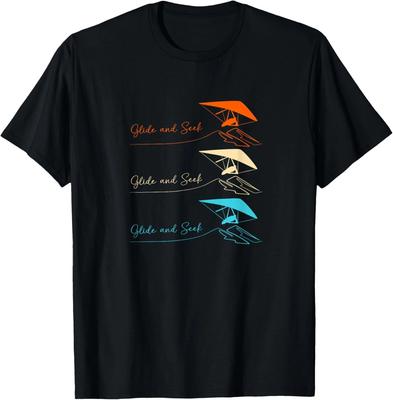 Lustiges Design Retro Hängegleiten Verstecken Hängegleiter Geschenk Unisex T-Shirt