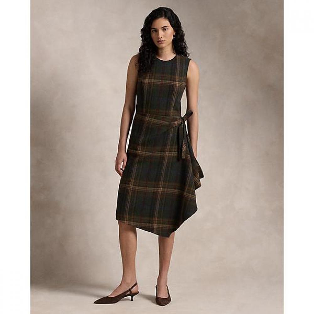 

Polo Ralph Lauren Women S Plaid Faux Wrap SleeveleSS dreSS wmpodrSnfa20741300 4