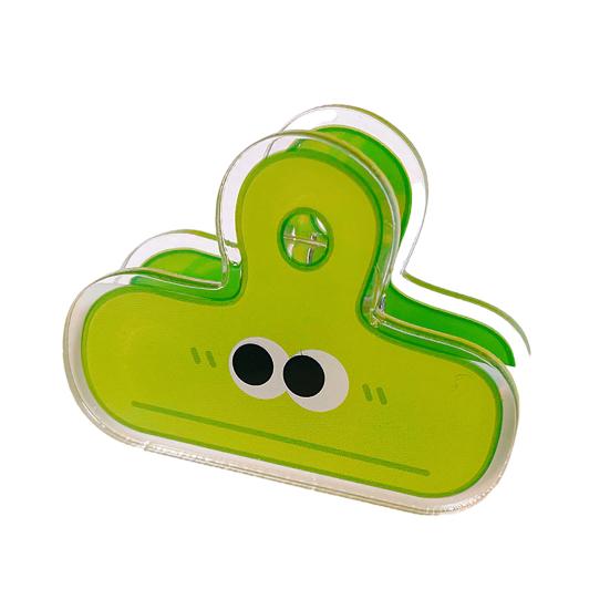 12 Pcs Long Tail Ticket Clip Colorful Acrylic Paper Binder Clips Document Information Storage Clamp for Home School Office Supplies