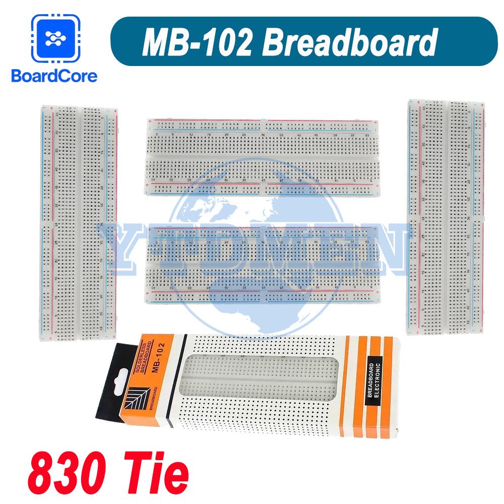 1/2/5PCS MB102 Breadboard 830 Points Solderless PCB Bread Board Protoboard Circuit PCB for Arduino MB-102