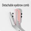 Make-up-Tool, Augenbrauentrimmer mit Augenbrauenkamm, spitze kleine Schere, Augenbrauentrimm-Set