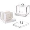 Cotton Swab Storage Box Dispenser Cotton Pad Holder with Lid, Bathroom Storage Container Art Supply Storage Box and Organizer