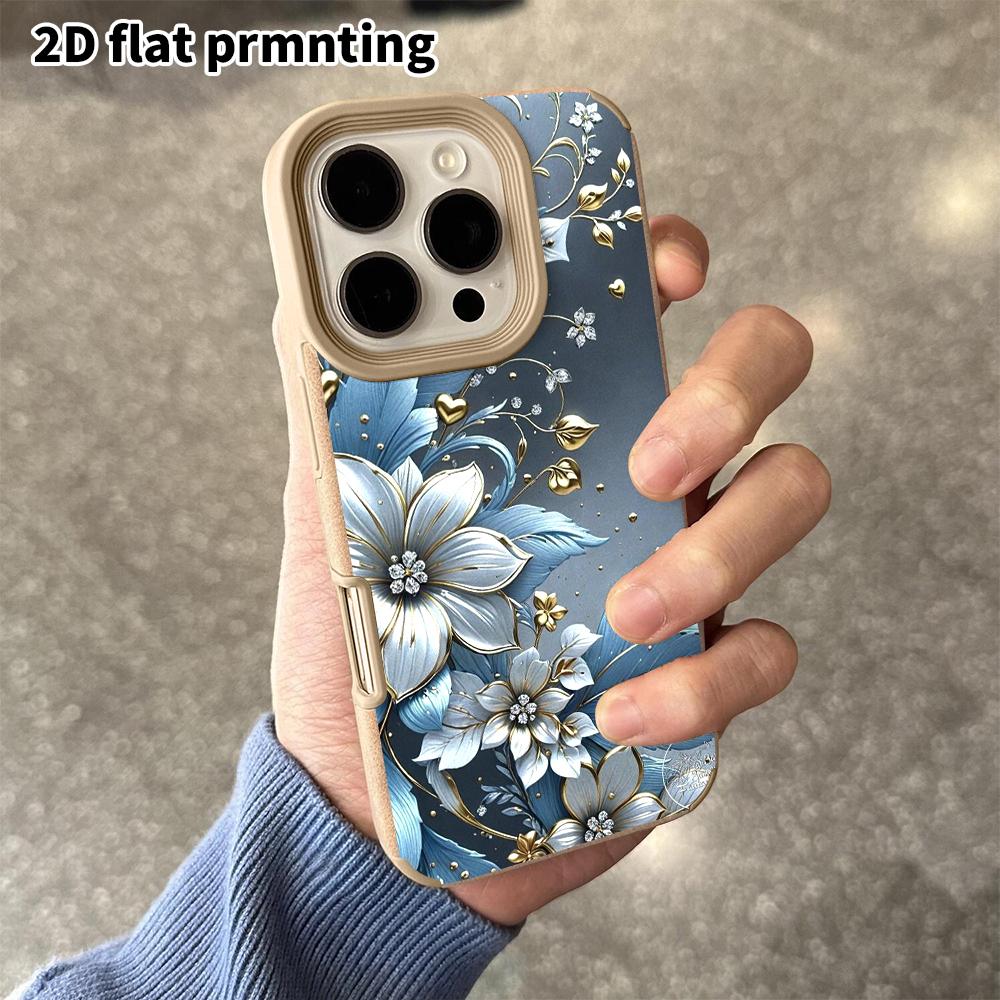 Phone Case: 2D Flat Lambskin Cases Suitable for iPhone 18, 17, 16, 15, 14, 13 Pro, Embossed Feel, Christmas and Halloween Gifts