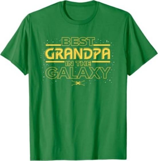 Star Wars Best Grandpa in the Galaxy Birthday Father’s Day T-Shirt