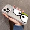 Colorful Flowers Big Eyes Phone Case For iPhone 11 12 13 14 15 Pro Max Plus Mini XR XS X 7 8 Plus SE2 Shockproof Plating Cover