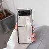 Lamb Pattern Leather Wristband Sticker Leather Folding Mobile Phone Case for Z Flip4/flip3/p50 Pocket