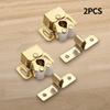 2Pcs Double Roller Catches Cupboard Cabinet Door Latch Antique Furniture Door Catch Latch Hardware Home Wardrobe Cabinet Catches