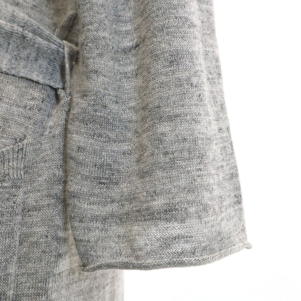 Ron Herman Linen 100% Long sleeve long knit cardigan XS gray Women Used