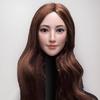 [TOYBARJAPAN] Actionfigur-Kopf im Maßstab 1:6 für TBLeague und andere Körper: KATZENSPIELZEUG CT016C Braun Langhaarig Asiatische Schönheit Weiblicher Kopf (Körper und Kleidung