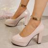 Women Pumps Luxury Elegant Heels Women Thick Heels Party Pumps 2025 New High Heels Wedding Shoes Women Zapatos De Mujer