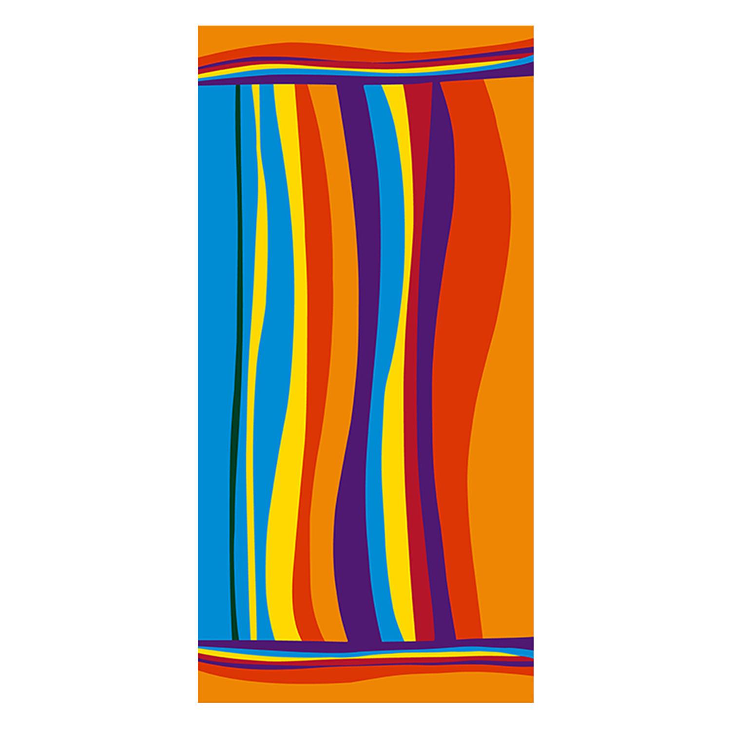 

100x180cm Beach Towel Microfiber Quick Dry Absorbent Color Stripe Multipurpose Travel Swimming Towel