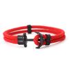 Stilvolles Herren Anker Armband Premium Ausgewählt 4mm Kordel Navigation Surfen Handgelenk Accessoire Strandurlaub Vielseitiger Schmuck Joias
