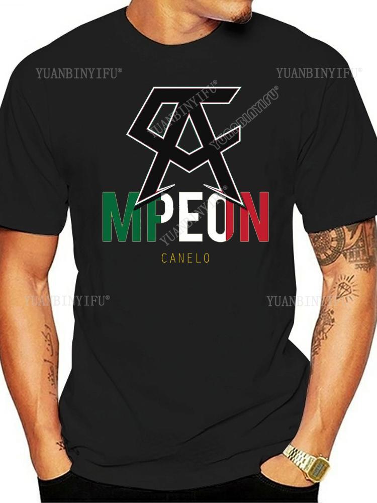 New Arrival  Classic Fashion Canelo Alvarez Boxinge Mexican Flag T-shirt  Casual  Short Sleeve O-neck Unisex Shirt Hot Product