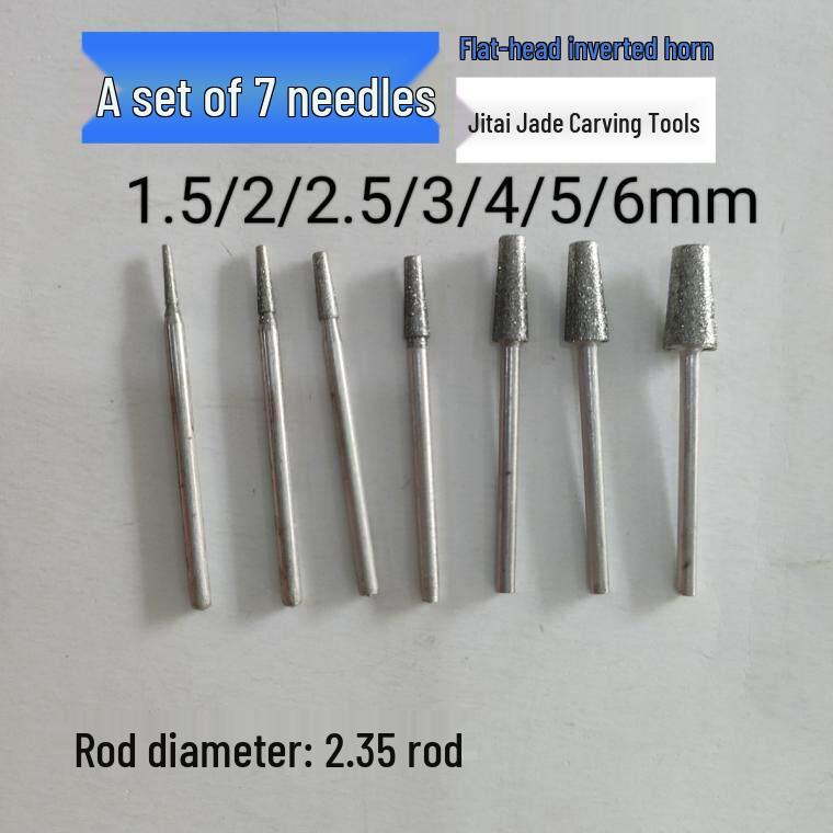 Diamond Jade Carving Tool Set: Polishing & Grinding Needles for Stone