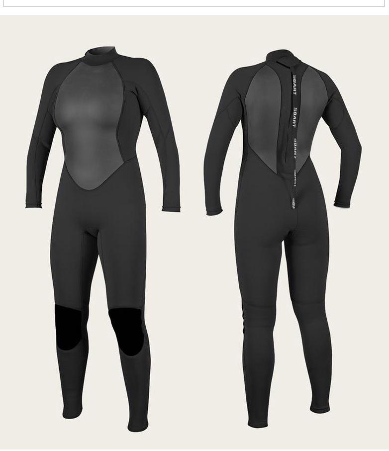 Sharkbat Women's 3MM Thick Long Sleeve Wetsuit for Winter Swimming, Surfing, and Snorkeling