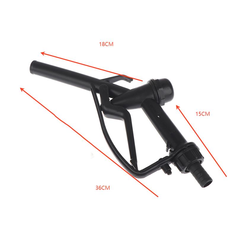 Plastic Manual Heavy Duty Fuel Nozzle With Hook 25Mm / 20Mm Diesel Gasoline Nozzle Max Flow 45L/M Flowmeter Meters
