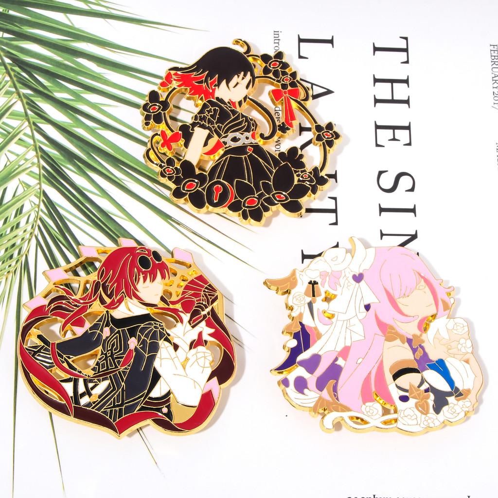 Honkai Star Rail Cartoon Character Brooch Alloy Decorative Pin For Fans