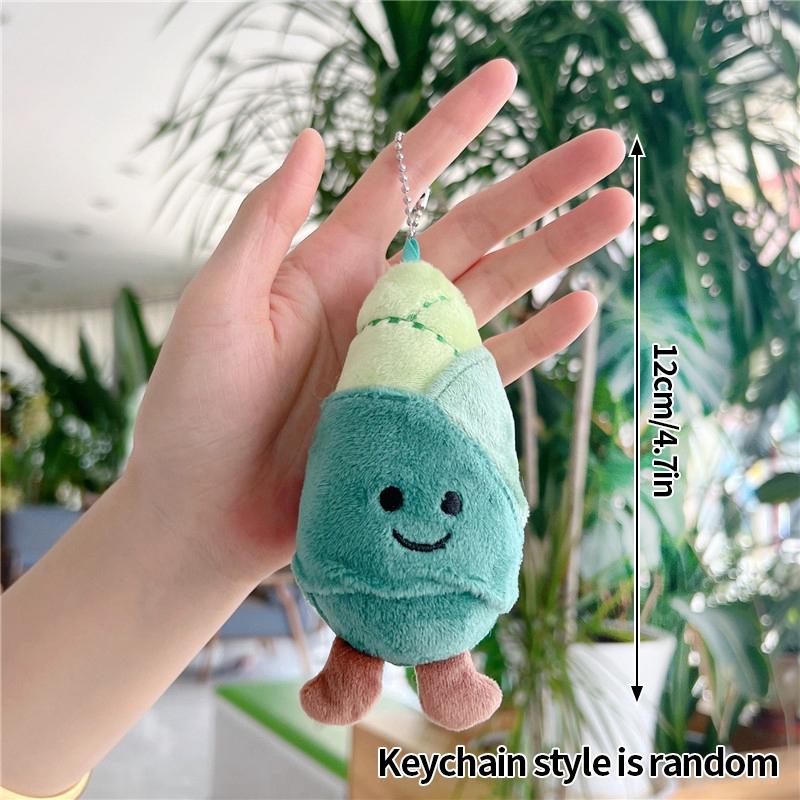Vegetable Mini Food Plush Keychain Cute Potato Stuffed Keychains Backpack Pendant Car Keyrings Party Favors Classroom Prizes