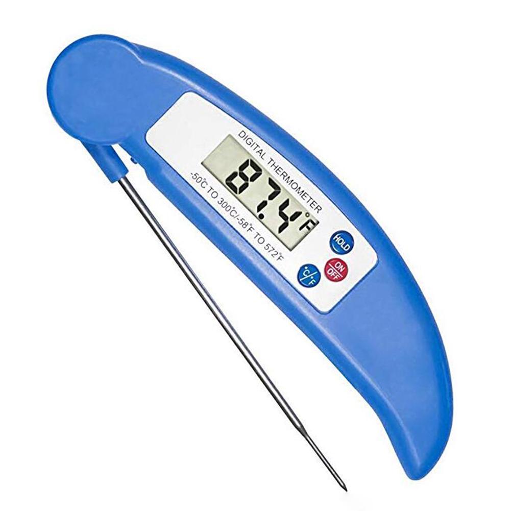 

Digital Probe Type Food Thermometer for Kitchen Meat Cooking BBQ Tool blue #1