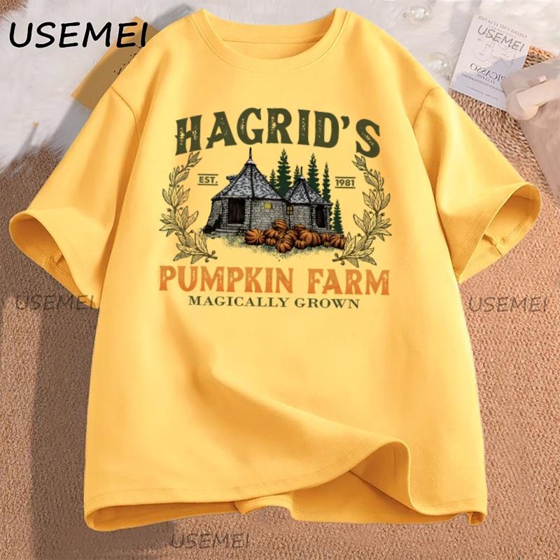 Hagrid Pumpkin TShirt Fall Wizard Tee Halloween Pumpkin Patch Autumn TShirt Magical Farm Cozy Wizard Fall T Shirt Unisex Tees