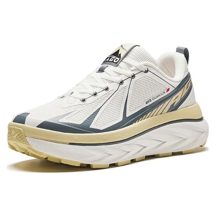 Anta Champion Series Ago Breathable Low-Top Running Shoes Men sneaker White Gray 912416606A-3