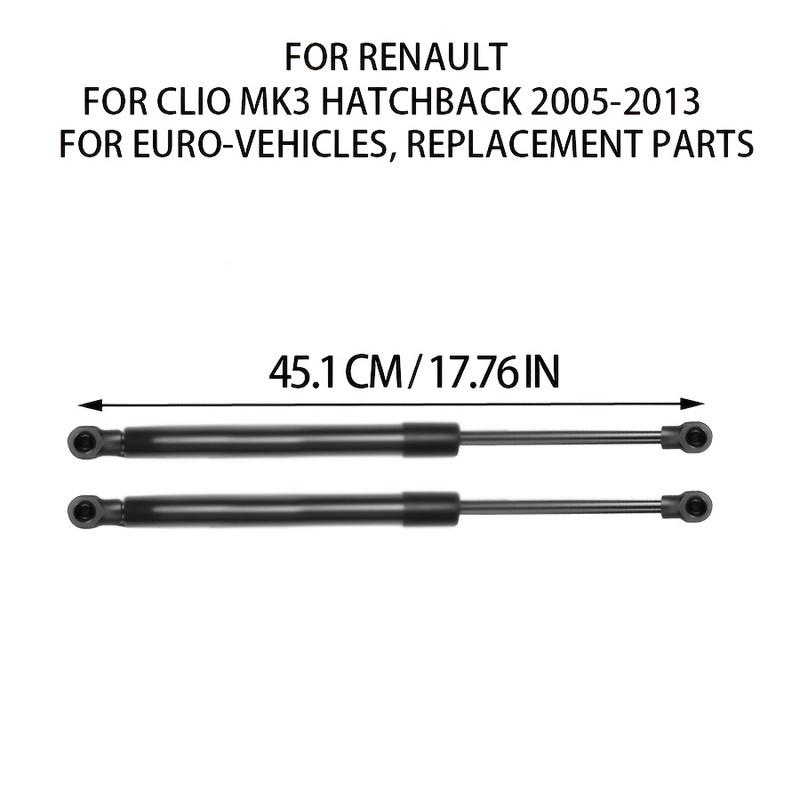 2pcs Rear Boot Tailgate Gas Spring Struts For Renault Clio MK3 Hatchback 2005-2013