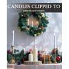 20 PCS Christmas Tree Candles Lights Flickering,Clip on Candle Battery Operated Taper Candle Stick with Timer,Mini Flameless Candles for Wreath