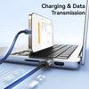 USAMS SJ767 U91 Type-C Cable 3A Fast Charging Data Cable 1m/18W Quick Charge Aluminum Alloy