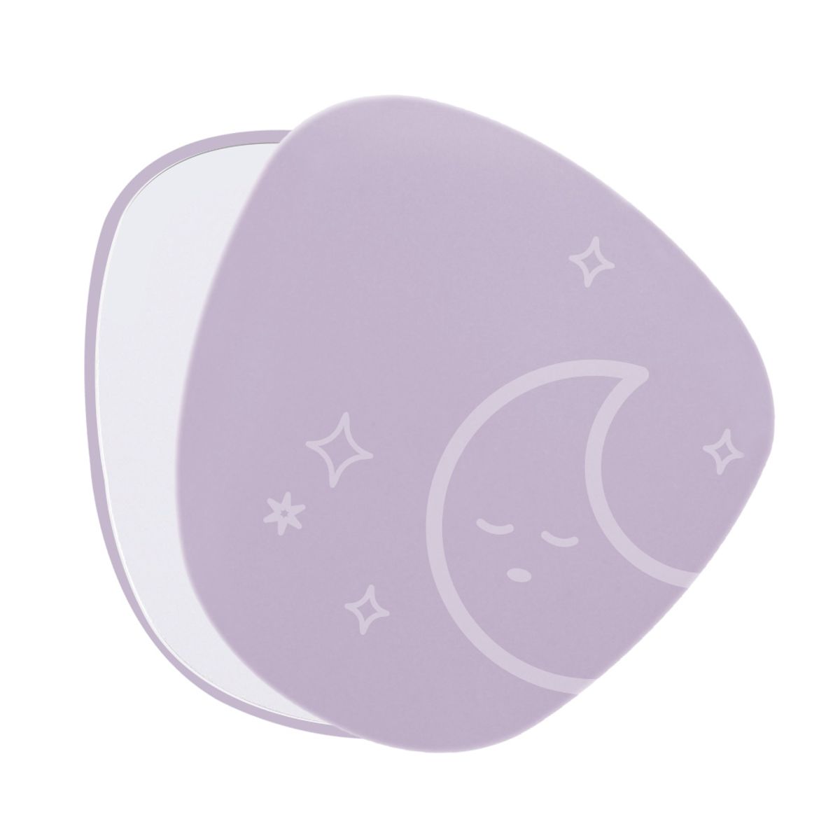 Lightweight and Slim Hand Mirror Starlight Moonlight Purple 2P
