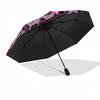 Leopard print,Texture Automatic Folding Umbrella Compact 8 Rib Design,Unique Style,Suitable for Everyday Outdoor Use,Perfect Gift for