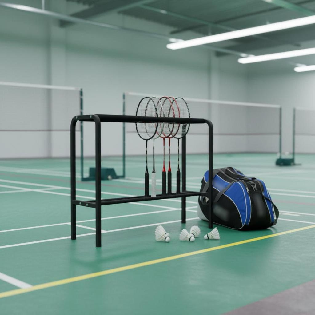 Badminton Racket Stand Upright Storage Holder Easy to