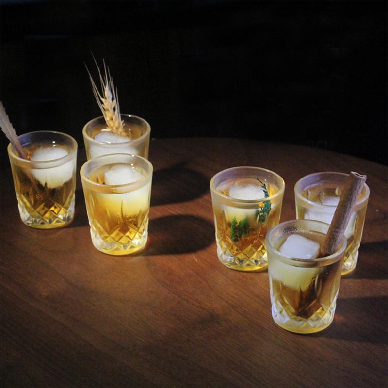 12pcs Wine Glass Set 50ml Shot Glass Embossed Design Glass Wholesale Cups Small Capacity Spirits Cup Engraved Household Tea Cup