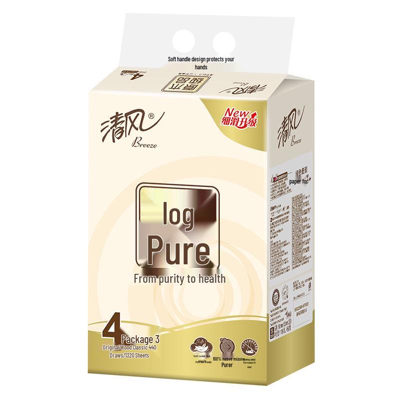 

Qingfeng 3-Ply Wood 110-Count Pull-Out Tissue Family Pack Toilet Paper Napkins