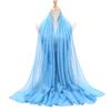 75x180cm Beads Pleated Hijab, Cotton Rayon Scarf Shawl