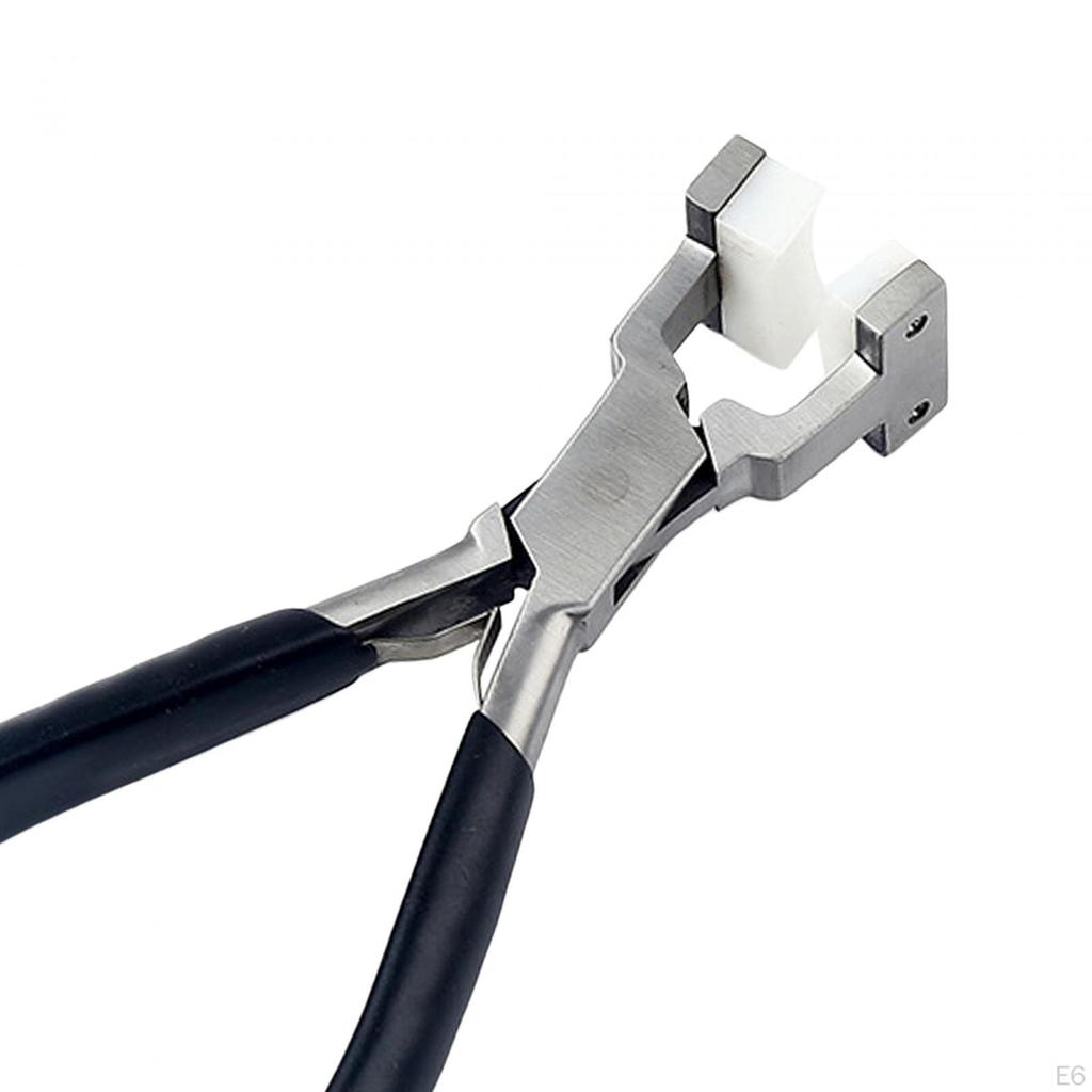 Clește cu fălcile plate din nailon dublu Clește Jaw Unelte DIY Mânere antiderapante Sertizare bijuterii pentru