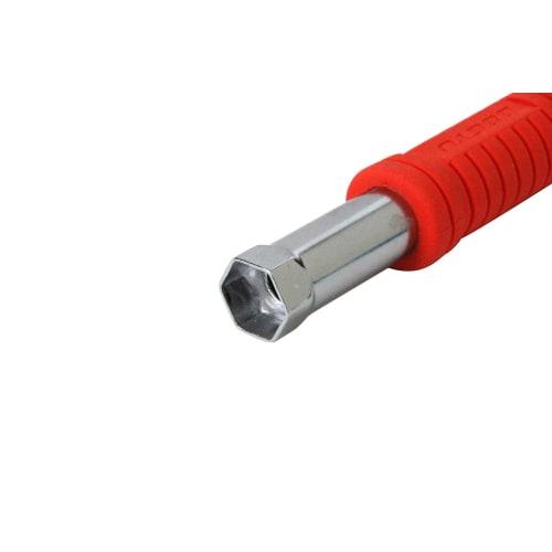 Dogyu Sangyo Free Ring Electrician's Wrench Hammer P, Cutting Point, with 17mm Socket, for Electrical and Equipment Work