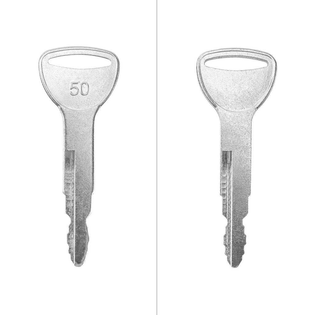 QWORK Ignition Keys, 10 Pack Forklift Key Heavy Equipment Ignition Keys 57591-23330-71 575912333071 A62597 Compatible With Toyota Forklift