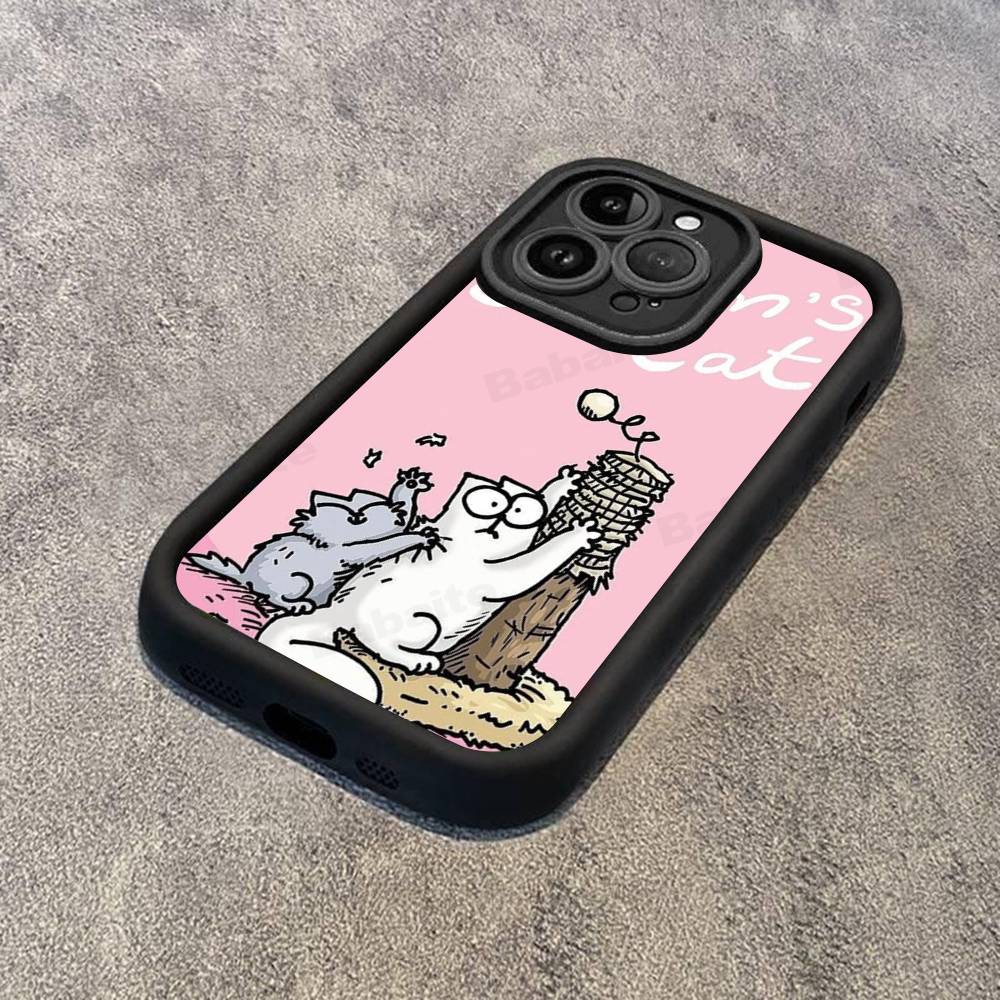 Cute S-Simons Cat For IPhone 17 16 15 14 13 12 11 Pro Max Plus Phone Case Covers