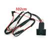 Red LED Fit for Ford Focus 2 Mk2 2009-2011 Car Dual Outlet Charger Adapter QC3.0 Type C PD USB Charging Socket Replacement