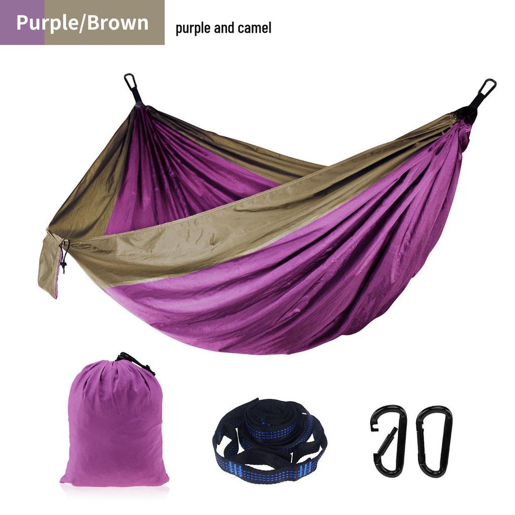 Adjustable Straps Nylon Hammock - High-End Single/Double Outdoor Use