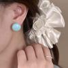Silver Needle Color Steamed Bread Doudou Stud Earrings Women's 2025 New Unique Beautiful Sweet Earrings Spring Earrings