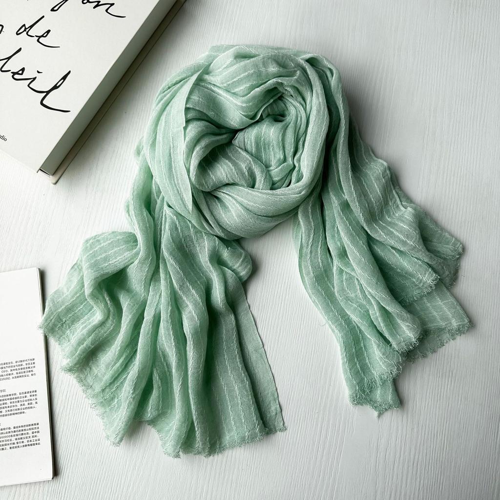 Retro Style Korean Modal Scarf Shawl Wrap Unisex Decorative Strip Scarves for Men and Women
