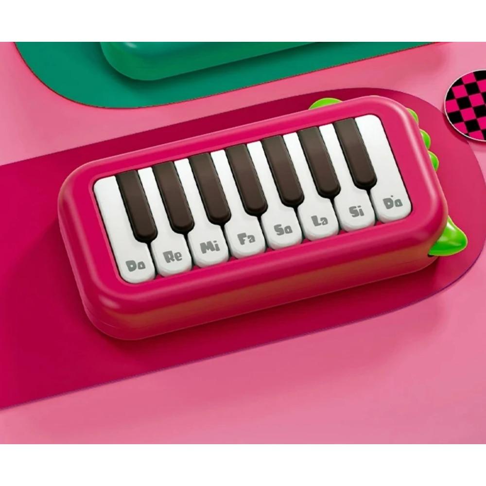 Tastiera Elettronica Tascabile Giocattolo per Bambini Puzzle per Bambini Educazione Precoce Ragazzo e Ragazza Giocattoli per l'Illuminazione Musicale per Regalo di Compleanno